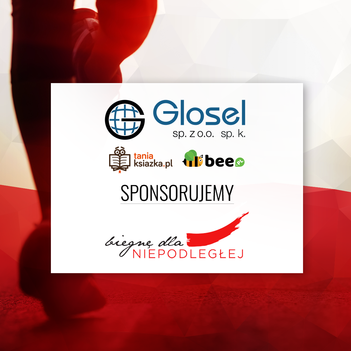 Tania Książka i bee.pl wspierają Biegnę dla Niepodległej!