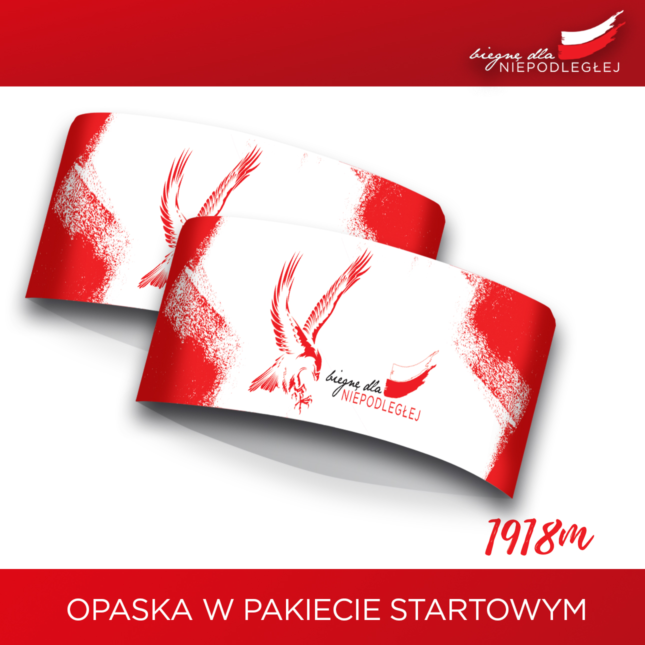 Opaski na głowę w pakietach na 1918m